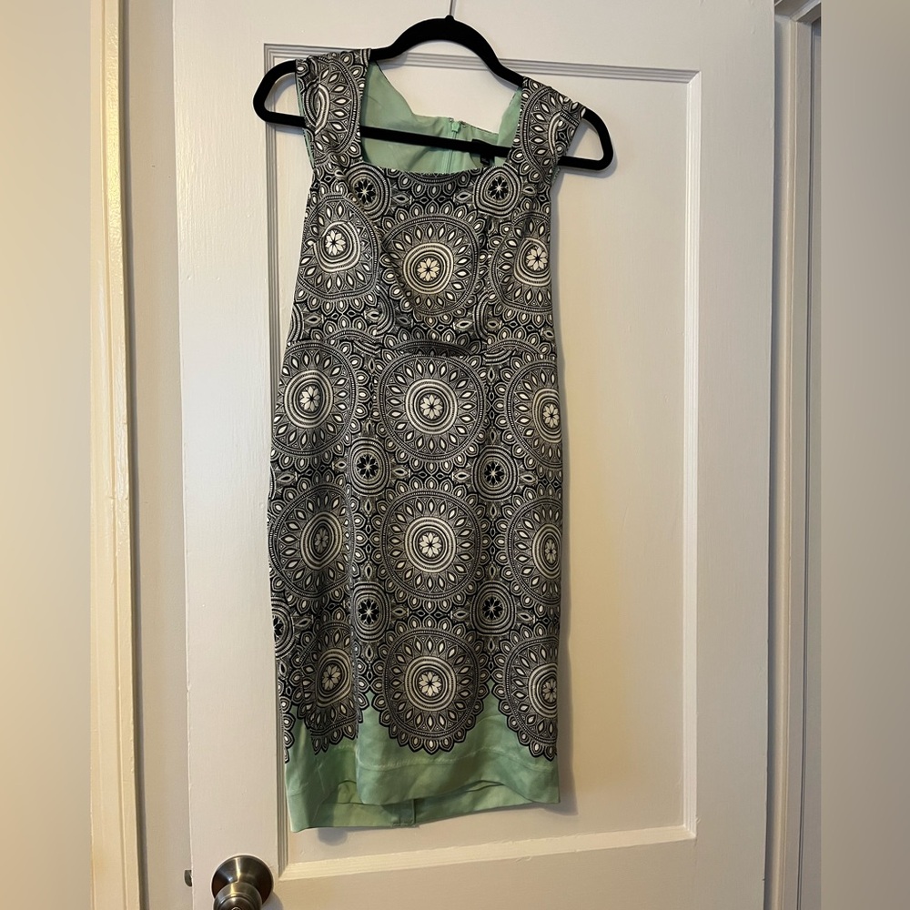 Green, Black, and White dress from the limited size 0 (tags on never worn)